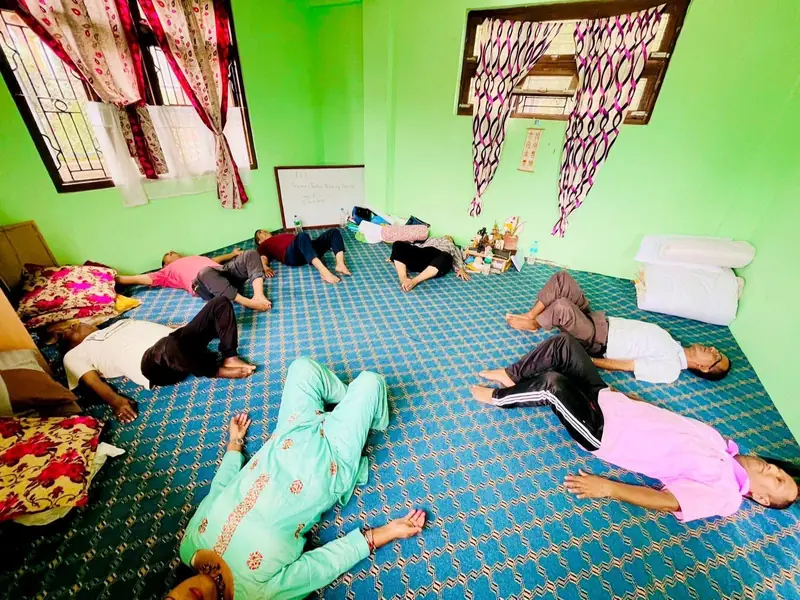Participants during a TRE group session